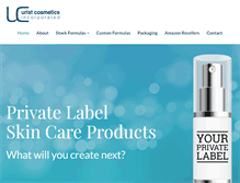 Tablet Screenshot of private-label-skin-care.com